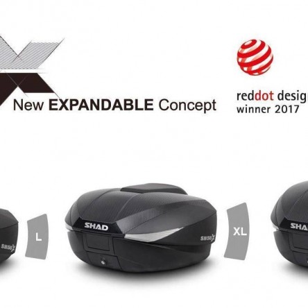 MALETA SHAD SH58X+TAPA COLOR CARBONI