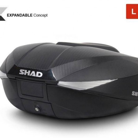 MALETA SHAD SH58X+TAPA COLOR CARBONI