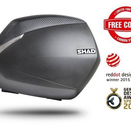 MALETAS SHAD LATERALS SH36+TAPAS COLOR CARBONI