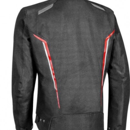 JAQUETA TEXTIL IXON COOL AIR NEGRE/BLANC/VERMELL