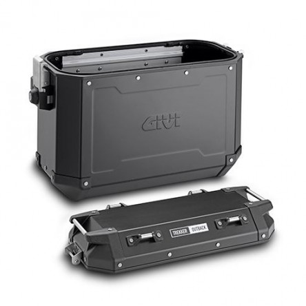 GIVI TREKKER OUTBACK 37 ALUMINI BLACK CAM-SIDE (PACK 2)