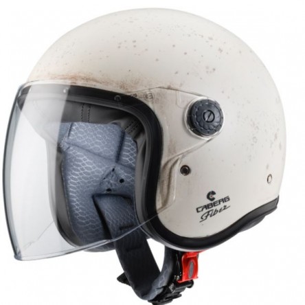 Casc JET CABERG FREERIDE OLD WHITE PINTURA REALITZADA A MA