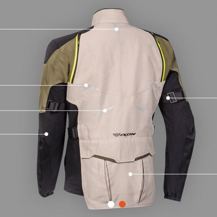 CHAQUETA IXON EDDAS GREIGE/KHAKI/BLACK