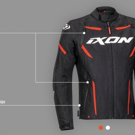 JAQUETA IXON STRIKER BLACK/RED