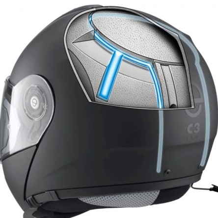 CASC ABATIBLE SCHUBERTH C3 PRO GLOSSY WHITE