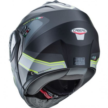 CASC ABATIBLE/MODULAR CABERG DUKE II TOUR MATT BLACK/YELLOW FLUO/ANTHRACITE/SILVER