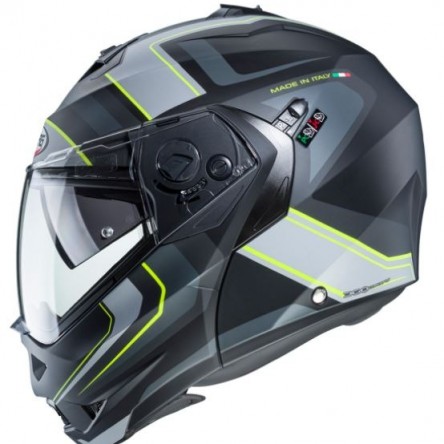 CASC ABATIBLE/MODULAR CABERG DUKE II TOUR MATT BLACK/YELLOW FLUO/ANTHRACITE/SILVER