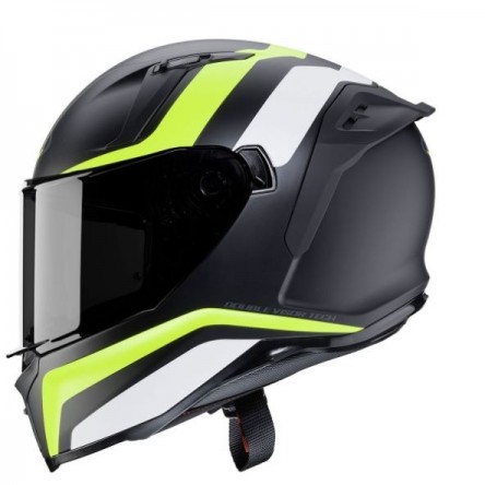 CASC INTEGRAL CABERG AVALON BLAST MATT BLACK/WHITE/YELLOW FLUO