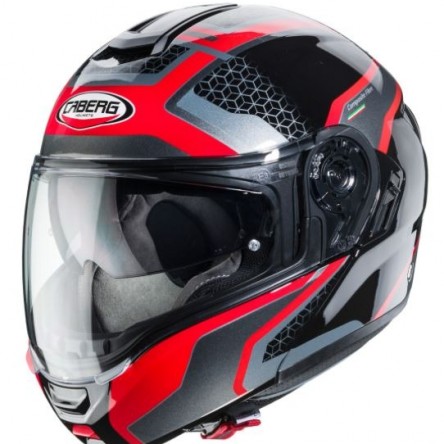 CASC ABATIBLE CABERG LEVO SONAR BLACK/RED/ANTHRACITE/SILVER
