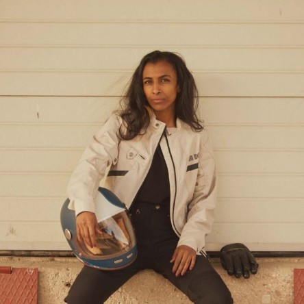 JAQUETA BY CITY MOTO SUMMER ROUTE LADY SILVER