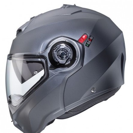CASCO ABATIBLE CABERG DUKE EVO MATT GUN METAL E06
