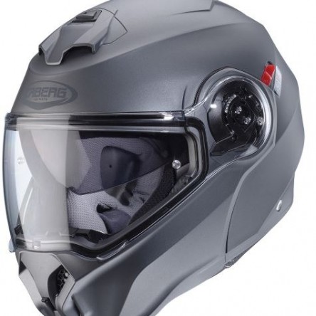 CASCO ABATIBLE CABERG DUKE EVO MATT GUN METAL E06