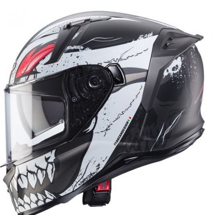 CASCO INTEGRAL CABERG AVALON X PUNK MATT GREY/WHITE/RED ECE 22-06