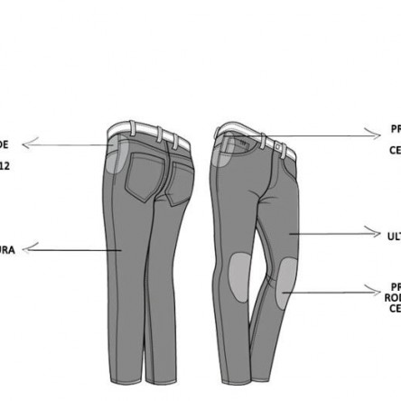 PANTALO TEXA PMJ SPRING LADY NEGRE