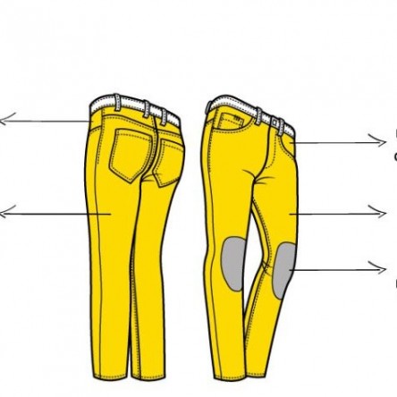 PANTALO TEXA PMJ NEW RIDER MAN BLAU