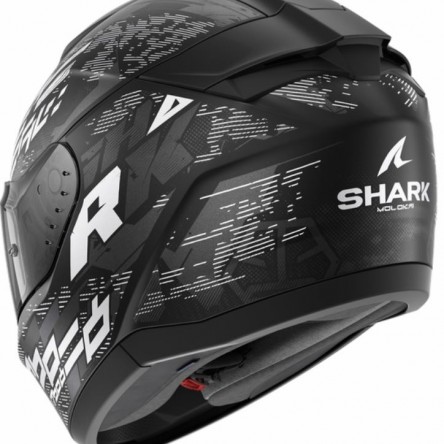 CASCO INTEGRAL SHARK RIDILL 2 MOLOKAI Mat Black White Silver (Foto no contractual)