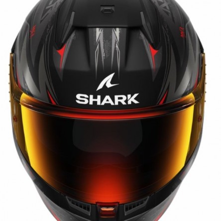 CASC INTEGRAL SHARK D-SKWAL 3 BLAST-R Mat Black Anthracite Red (Fotografia no contractual)