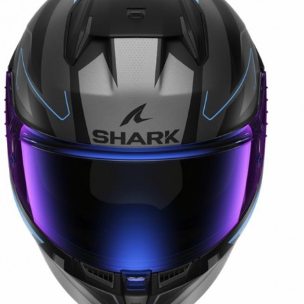 CASC INTEGRAL SHARK D-SKWAL 3 SIZLER Mat Black Anthracite Blue (Fotografia no contractual)