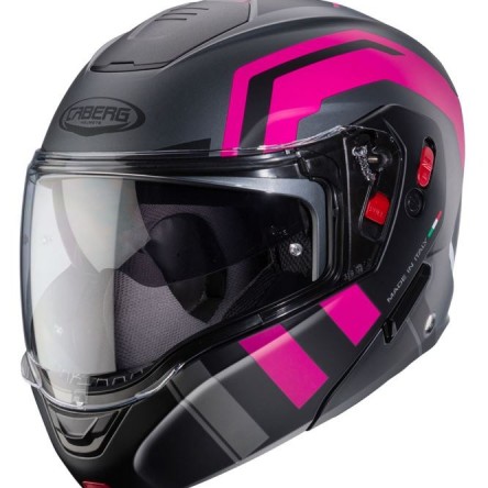 CASC ABATIBLE CABERG HORUS X ROAD MATT GUN METAL/BLACK/FUCHSIA ECE 22.06