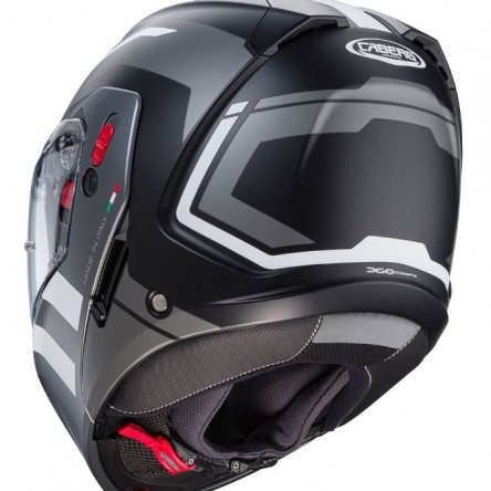 CASC ABATIBLE CABERG HORUS X ROAD MATT BLACK/GUN METAL WHITE ECE 22.06