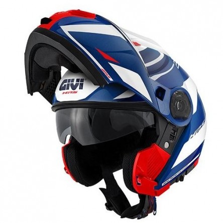 CASC ABATIBLE GIVI X21 EVO NUMBER/GRAPHIC BLAU/BLANC/VERMELL