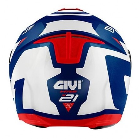 CASC ABATIBLE GIVI X21 EVO NUMBER/GRAPHIC BLAU/BLANC/VERMELL