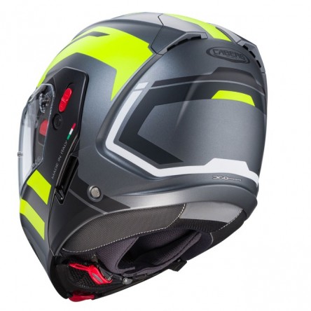 CASC ABATIBLE CABERG HORUS X ROAD MATT GUN METAL/BLACK/YELLOW FLUO (ECE 22-06)