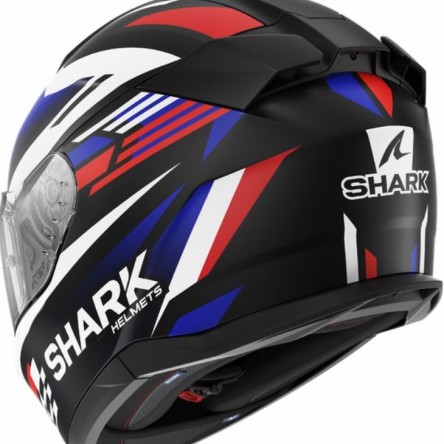 CASC INTEGRAL SHARK D-SKWAL 3 FIRSTLAP Mat Black Blue Red (fotografia no contractual)