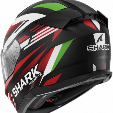 CASCO INTEGRAL SHARK D-SKWAL 3 FIRSTLAP Mat Black Red Green (fotografia no contractual)