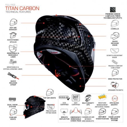 CASC INTEGRAL SMK TITAN CARBON MATT (MACA200)