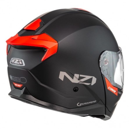 CASC ABATIBLE NZI COMBI 3 DUO SOLID NOUVEAU BLACK&RED UN/ECE R.22.06
