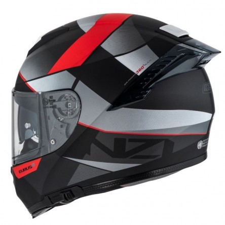 CASCO NZI EURUS 4 STREAM DUO VANGUARD BLACK&ANTRACITE&RED&TINTED S MATT