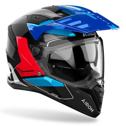 CASC AIROH BANDIT TUNE BLUE/RED GLOSS