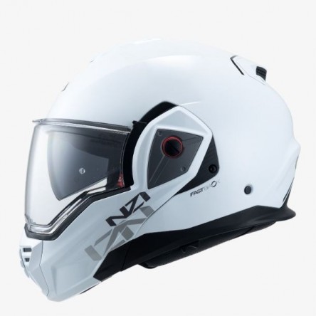 CASCO ABATIBLE NZI FASTBACK DUO SOLID NOUVEUA WHITE