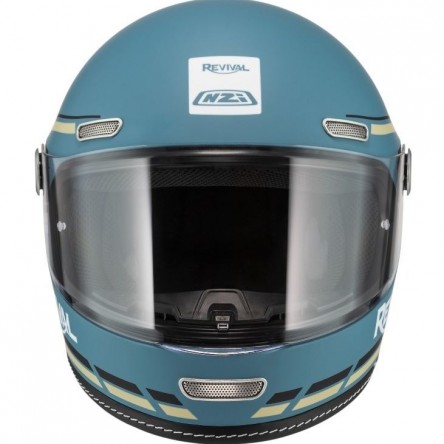 CASCO INTEGRAL NZI REVIVAL PROFILO SKYBLUE&BLACK MATT