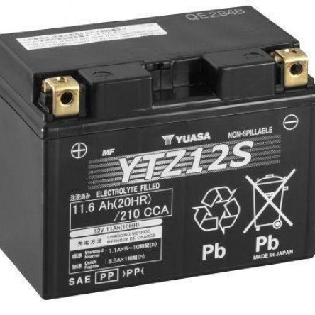 BATERIA YUASA YTZ12S 12V 11.6Ah 210A