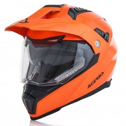 CASC INTEGRAL ACERBIS DUAL-ROAD FLIP FS-606 TARONJA FLUOR
