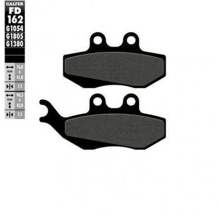 FD162G1054 PASTILLES DE FRE MOTO GALFER (SEMI METAL BRAKE PADS)