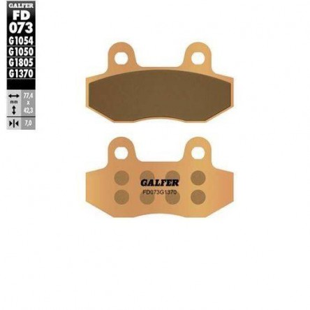 FD073G1370 PASTILLES DE FRE MOTO GALFER (SINTER STREET BRAKE PADS)