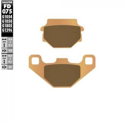 FD075G1396 PASTILLES DE FRE MOTO GALFER (SINTER OFF-ROAD BRAKE PADS)