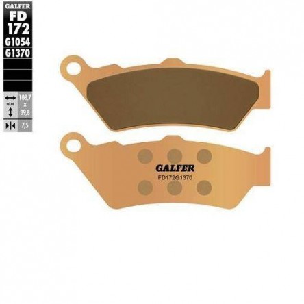 FD172G1370 PASTILLES DE FRE MOTO GALFER (SINTER STREET BRAKE PADS)