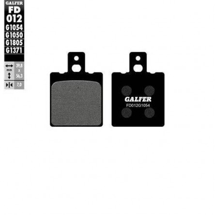 FD012G1054 PASTILES DE FRE MOTO GALFER (SEMI METAL BRAKE PADS)