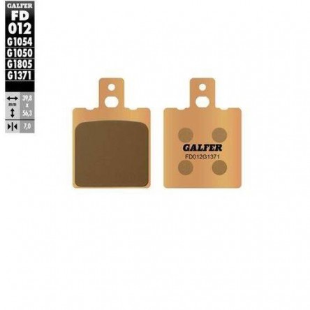 FD012G1371 PASTILLES DE FRE MOTO GALFER (SINTER STREET BRAKE PADS)