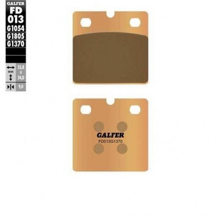 FD013G1370 PASTILLES DE FRE MOTO GALFER (SINTER STREET BRAKE PADS)