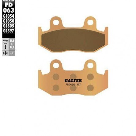 FD063G1397 PASTILLES DE FRE MOTO GALFER (SINTER QUADS BRAKE PADS)