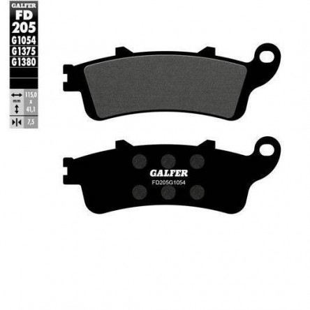 FD205G1054 PASTILLES DE FRE MOTO GALFER (SEMI METAL BRAKE PADS)