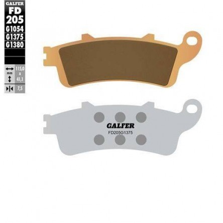 FD205G1375 PASTILLES DE FRE MOTO GALFER (SINTER SPORT BRAKE PADS)