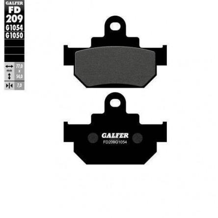 FD209G1054 PASTILLES DE FRE MOTO GALFER (SEMI METAL BRAKE PADS)