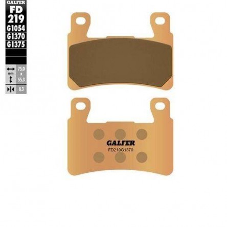 FD219G1370 PASTILLES DE FRE MOTO GALFER (SINTER STREET BRAKE PADS)