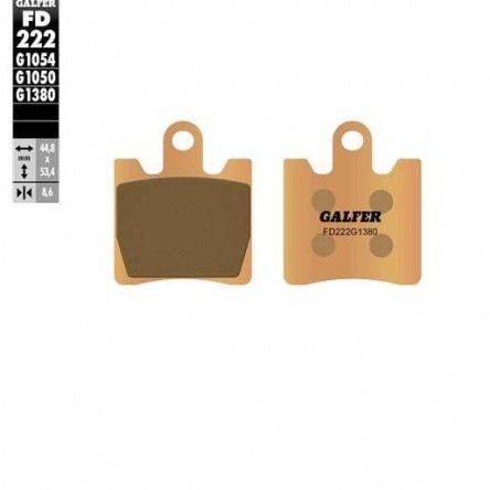 FD222G1380 PASTILLAS DE FRENO MOTO GALFER (SINTER SCOOTER BRAKE PADS)